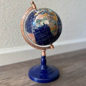 Lapis gemstone globe
